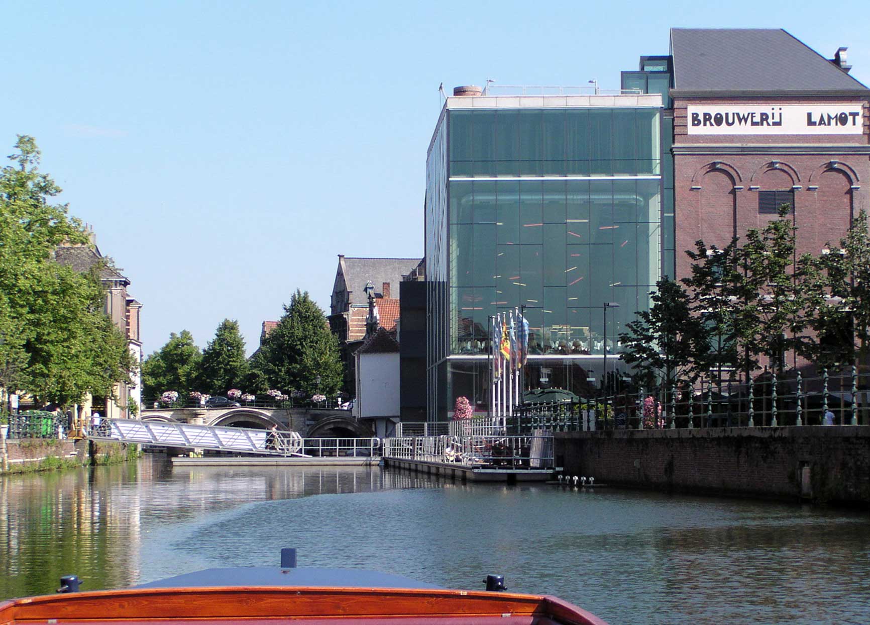 Foto rondvaart op de Binnendijle in Mechelen - Haverwerf en Lamot